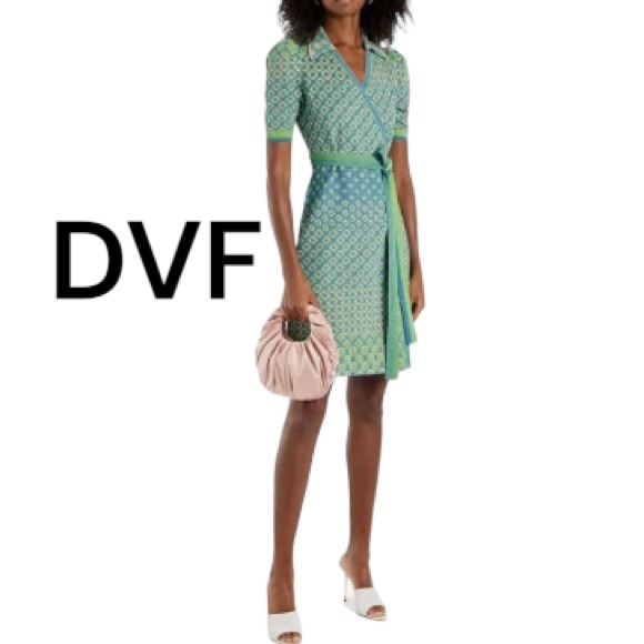 Diane Von Furstenberg Dresses & Skirts - Diane Von Furstenberg  Carlo Jacquard Wrap Dress